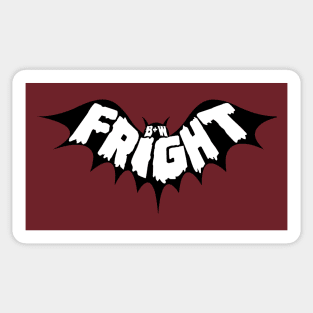 Black & White Fright Bat Sticker